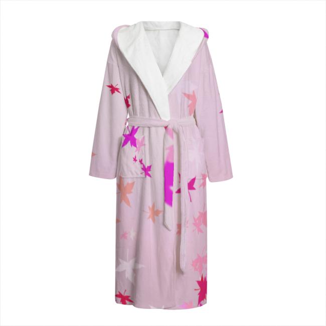 Bunter Bademantel Princessa aus Flanell – flauschig & farbenfroh, Größen S–2XL